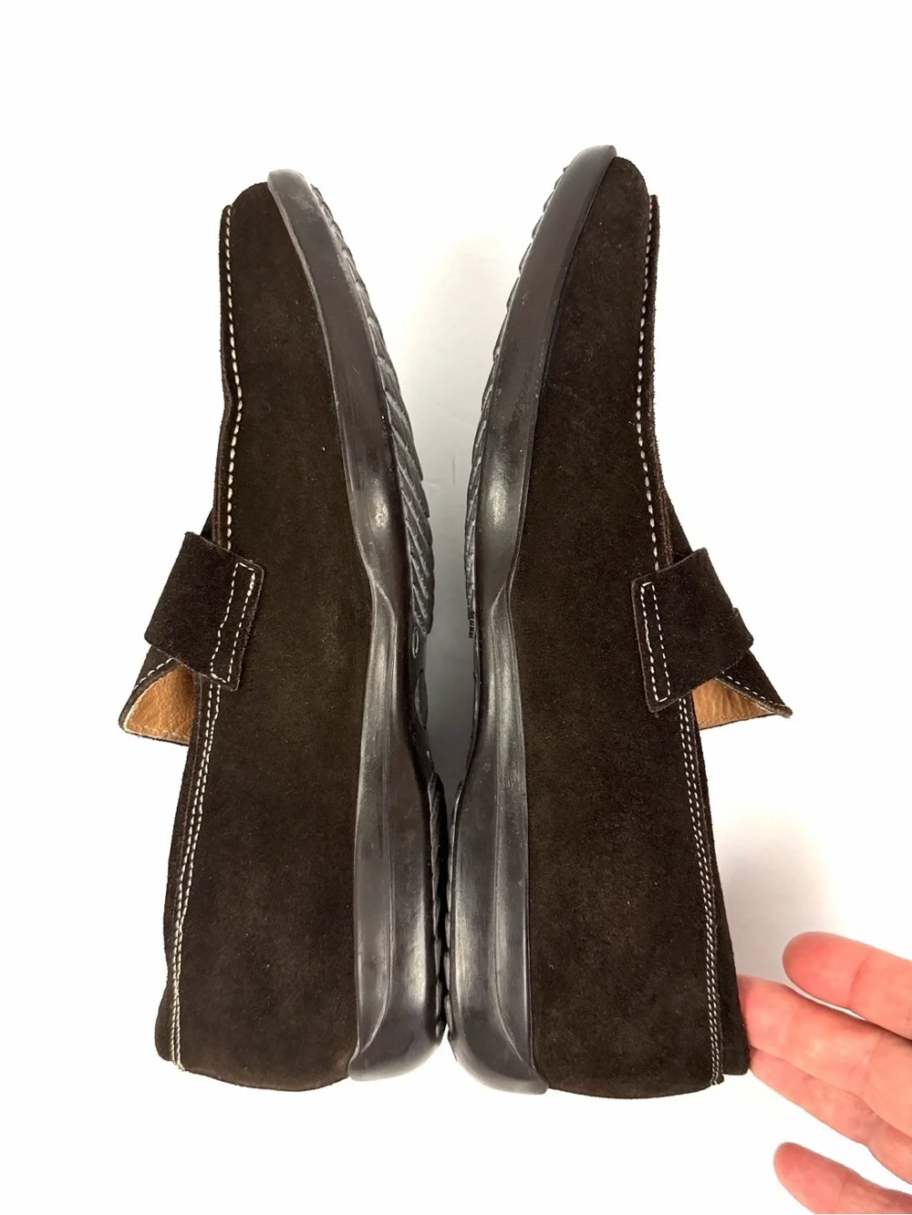 To Boot New York Men’s Dark Brown Suede Penny Loafers US 10 Made in Italy